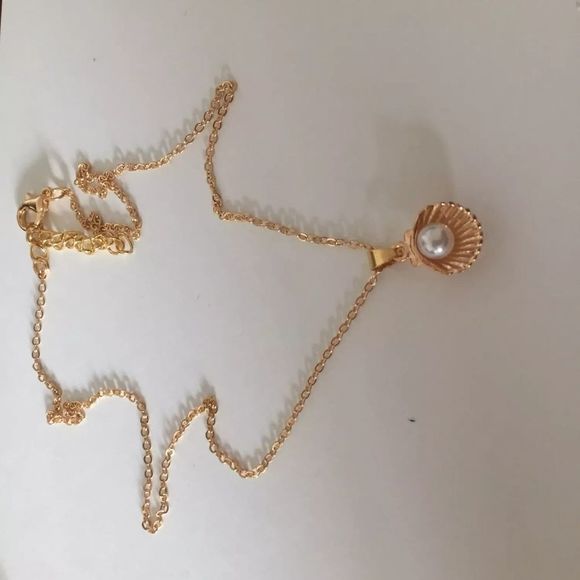Trendy Summer Shell Imitation Pearl Pendant Neckla - Picture 2 of 2